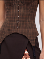 corset à carreaux
