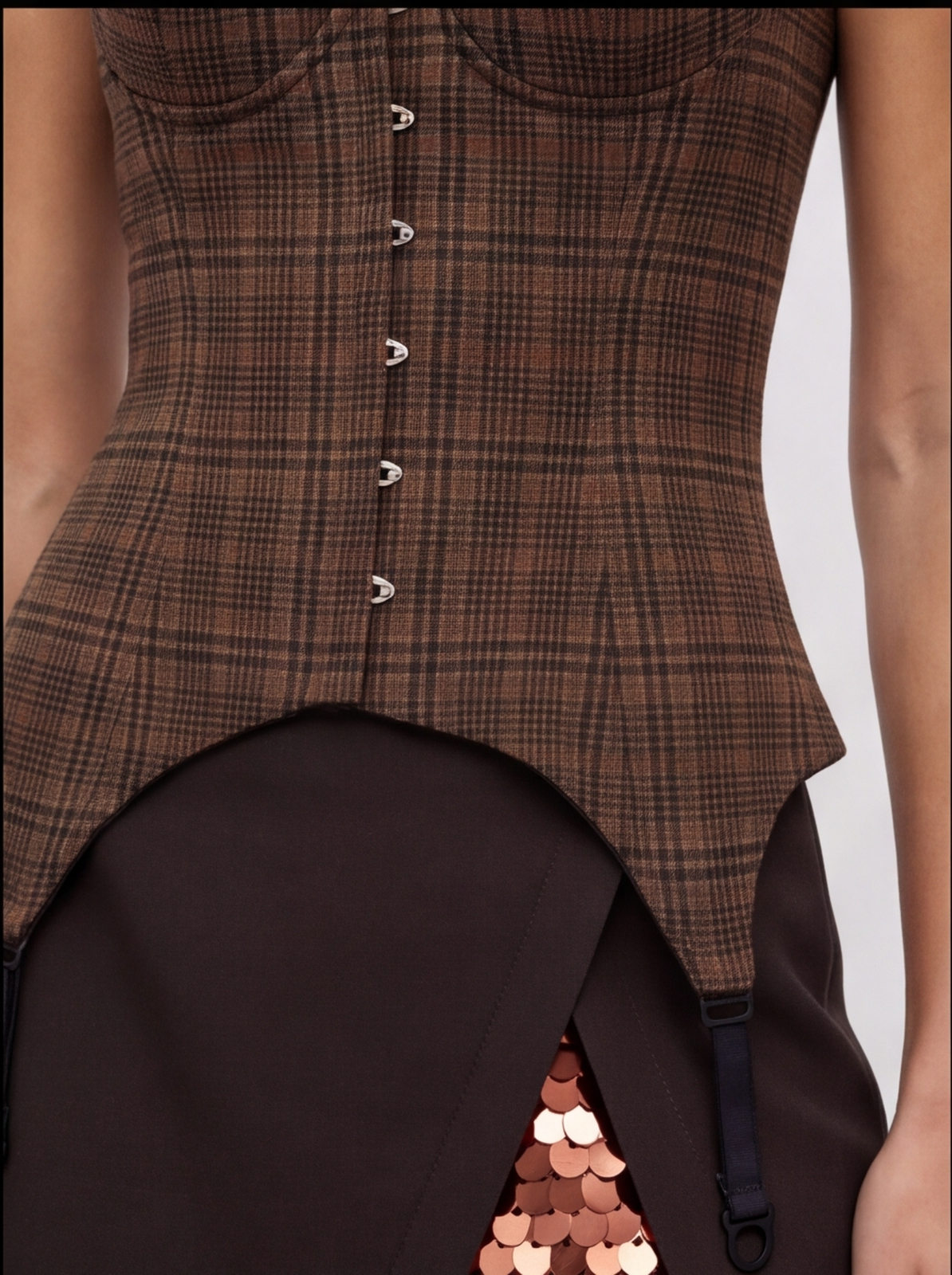 corset à carreaux