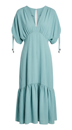 turquoise midi dress