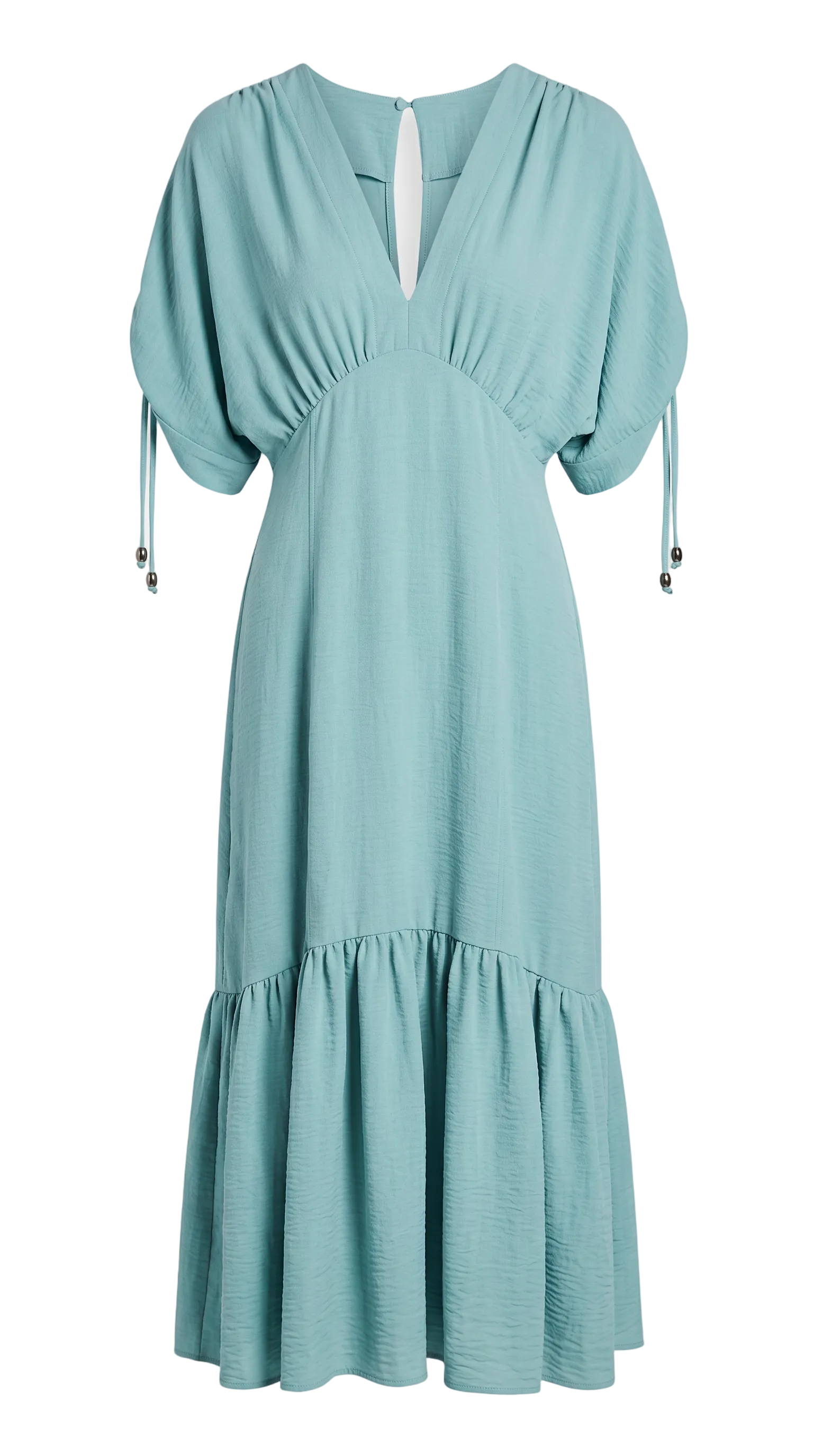 turquoise midi dress