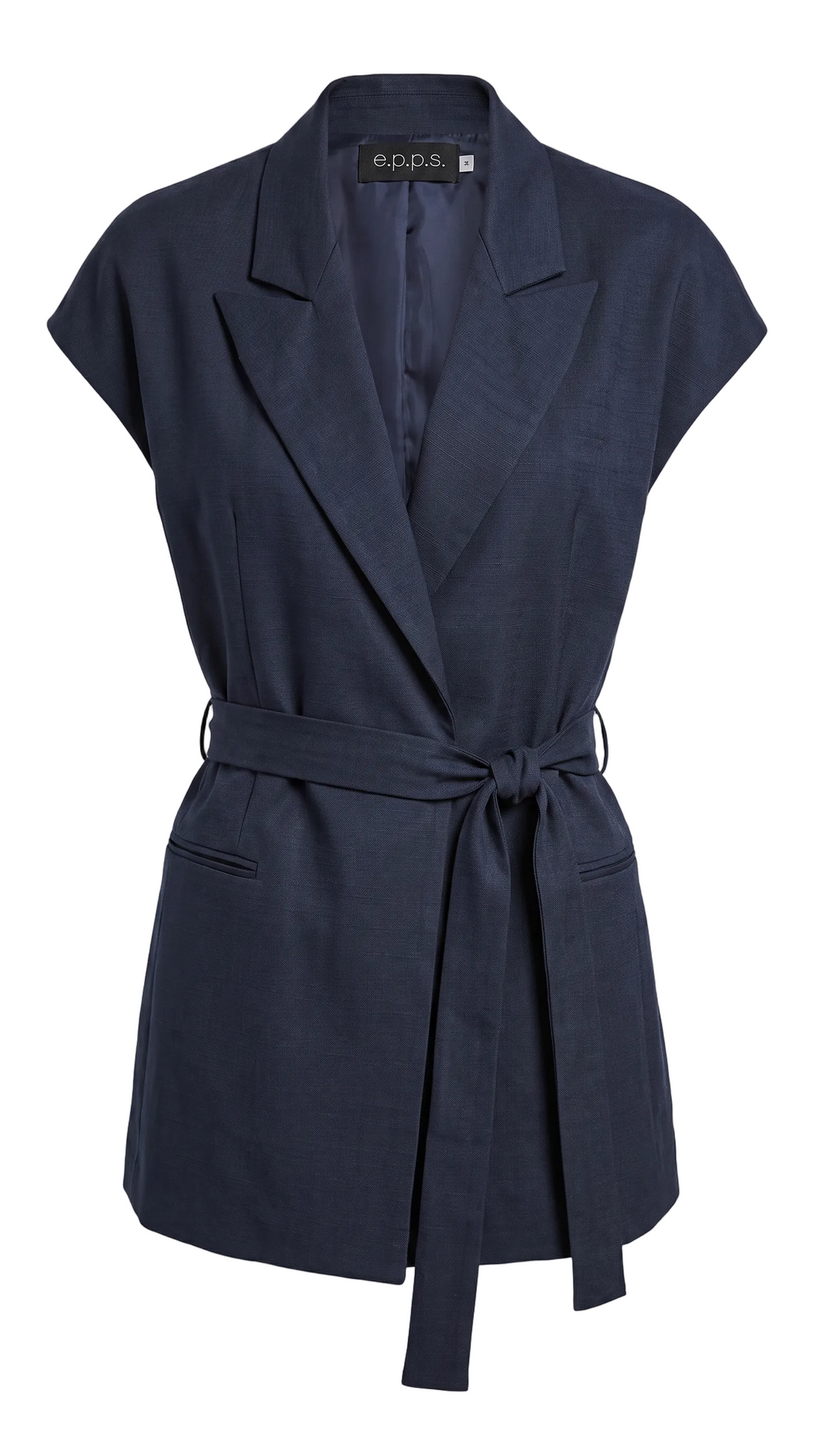 sleeveless blazer