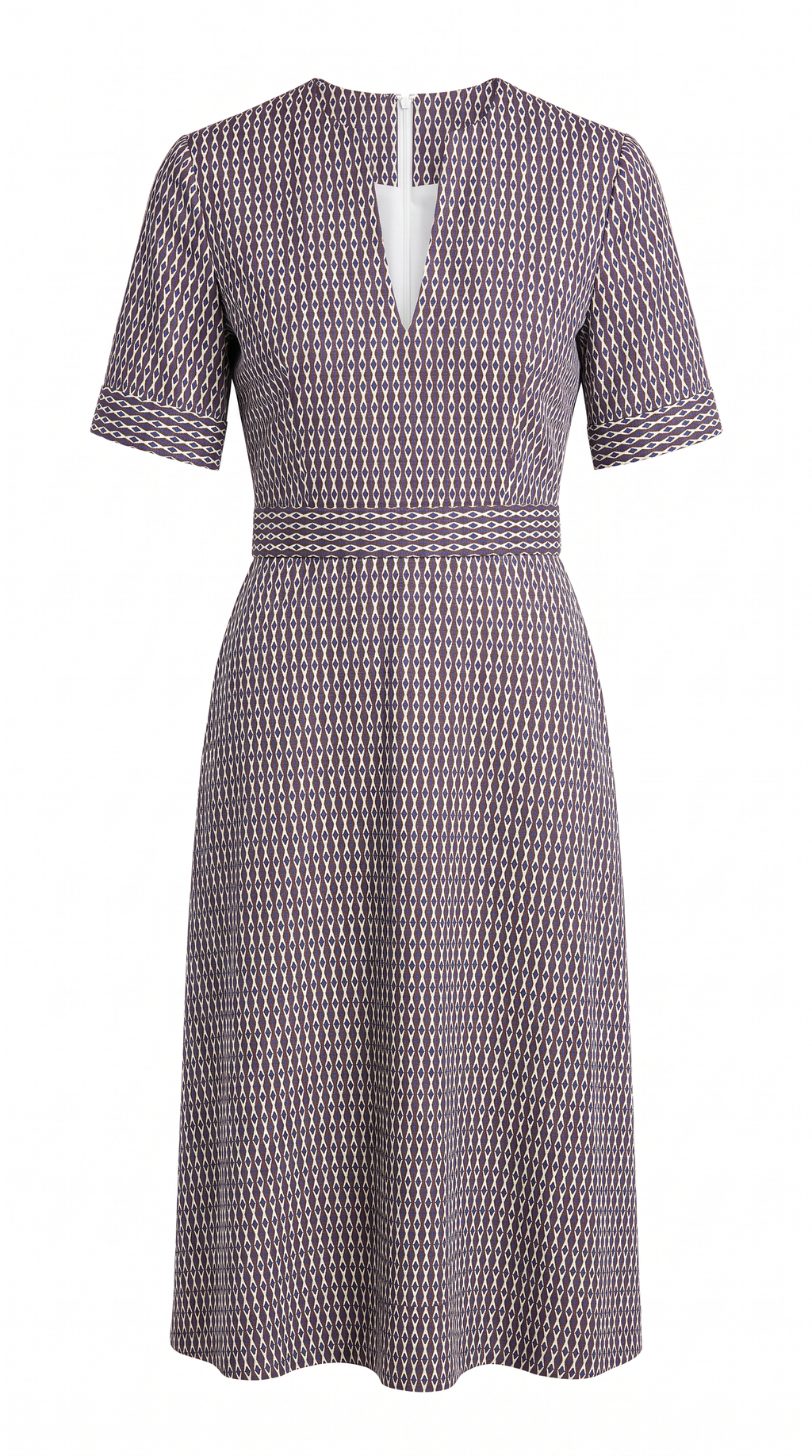 dot cotton midi dress