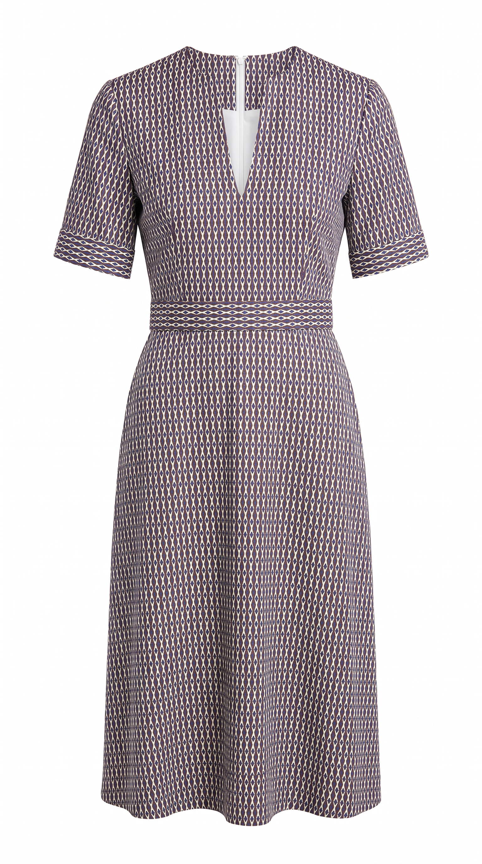 dot cotton midi dress