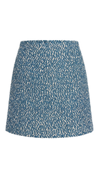 jacquard mini skirt
