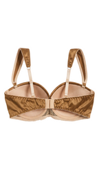 beige satin bra
