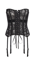 black lace corset