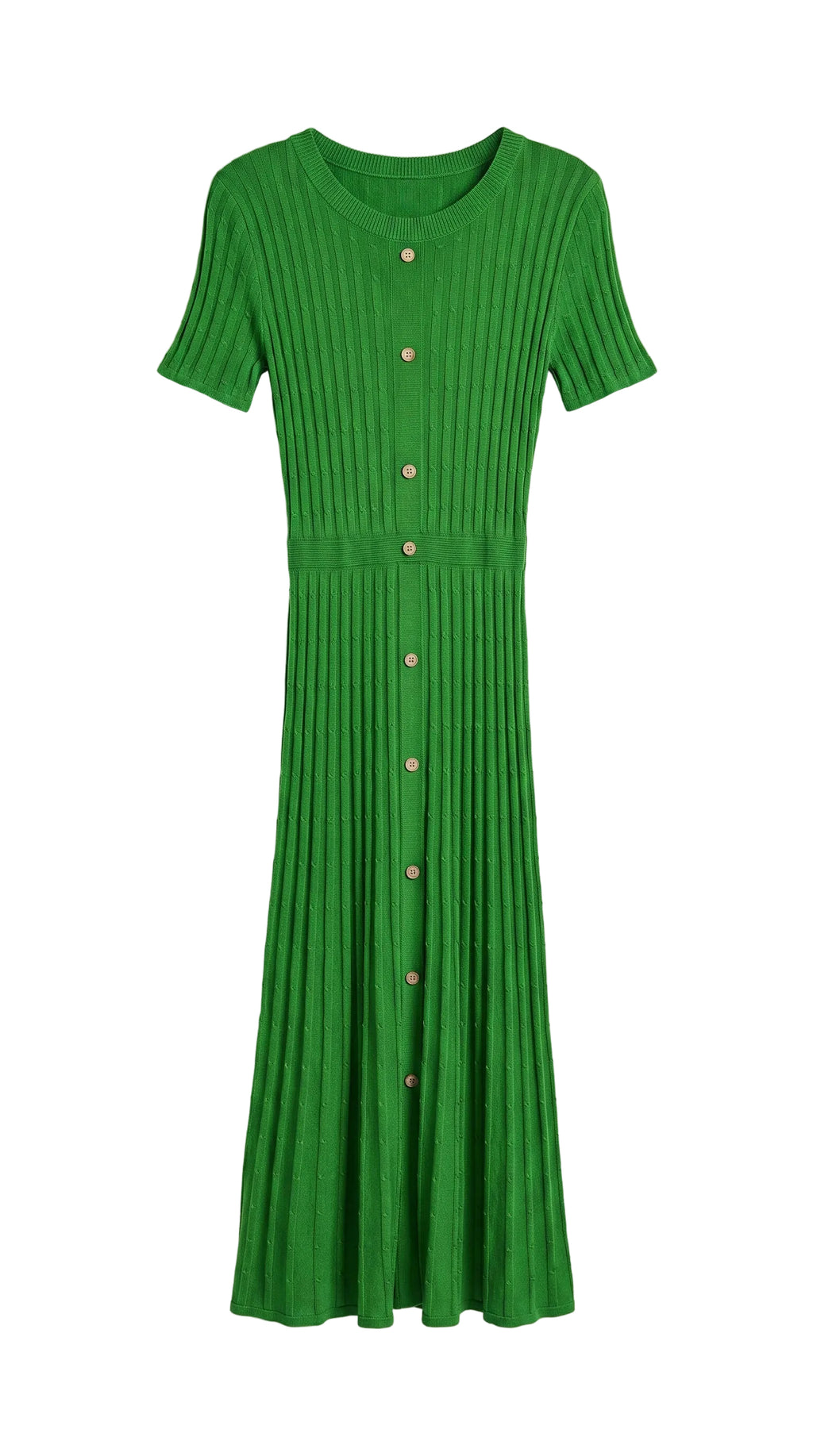 green maxi dress