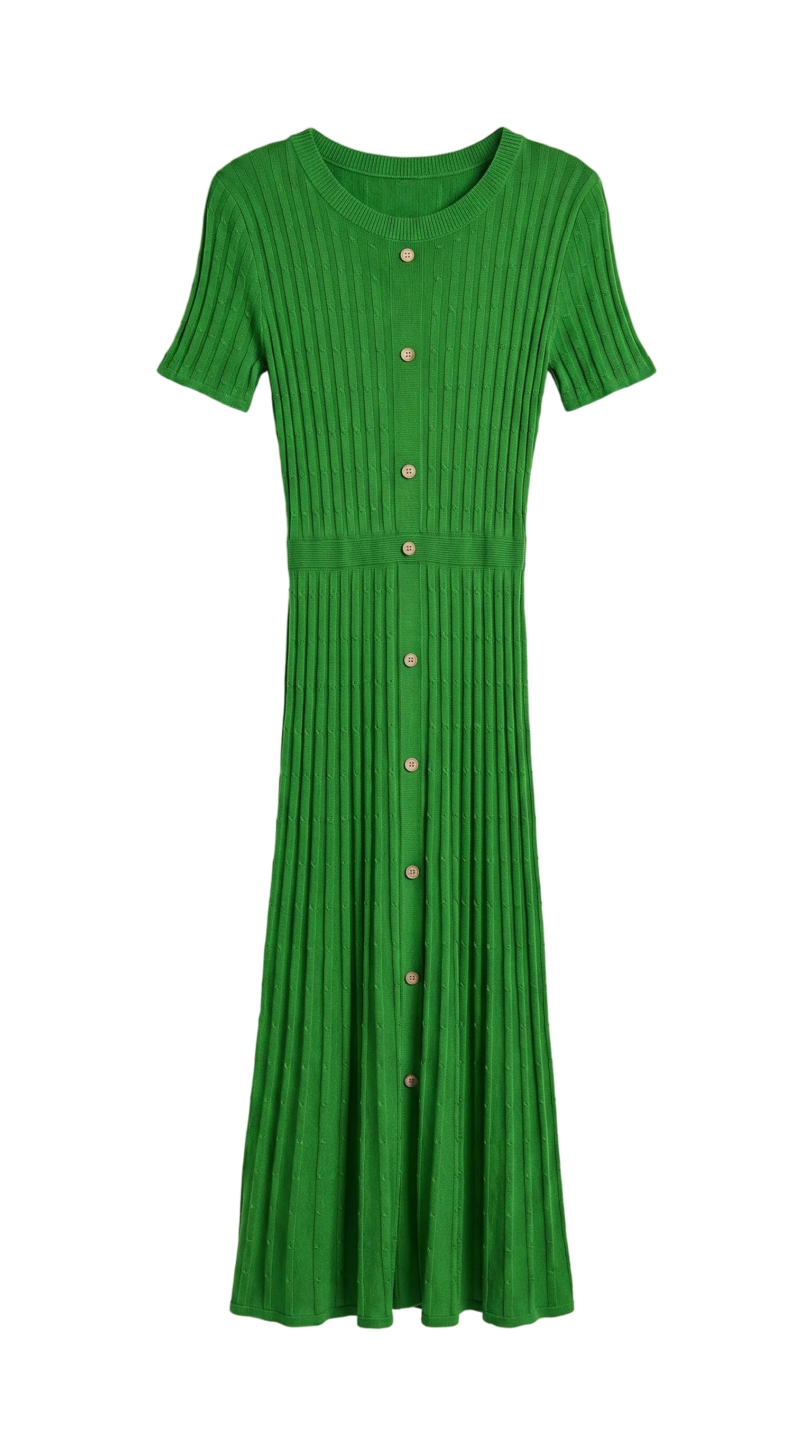 green maxi dress