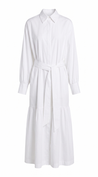 cotton white maxi dress