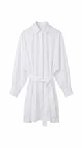 white cotton mini dress