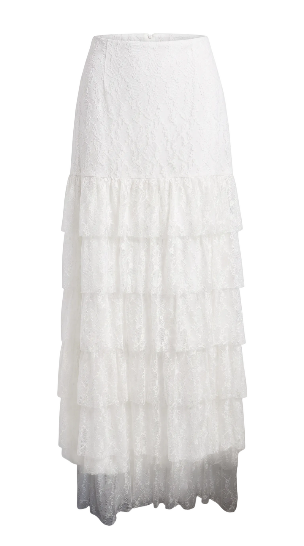 lace white maxi shirt