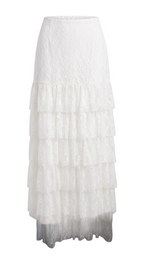 lace white maxi shirt