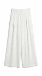 organza white pants