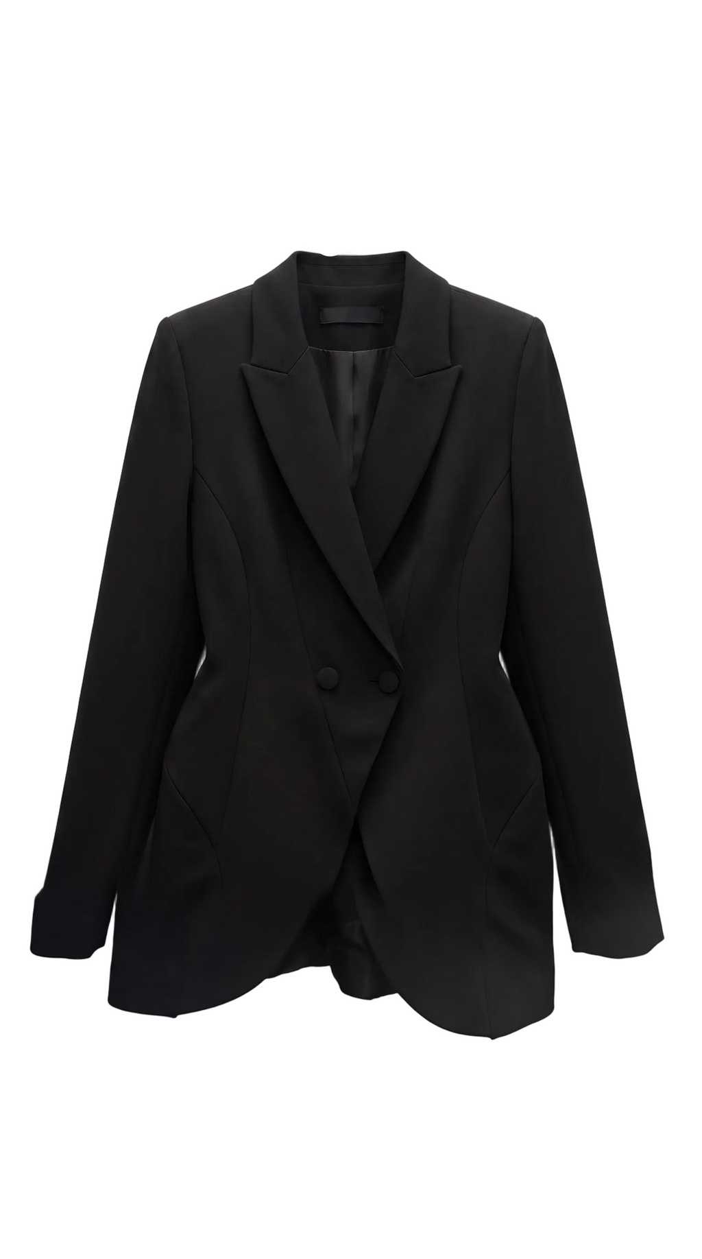 wide hips black blazer