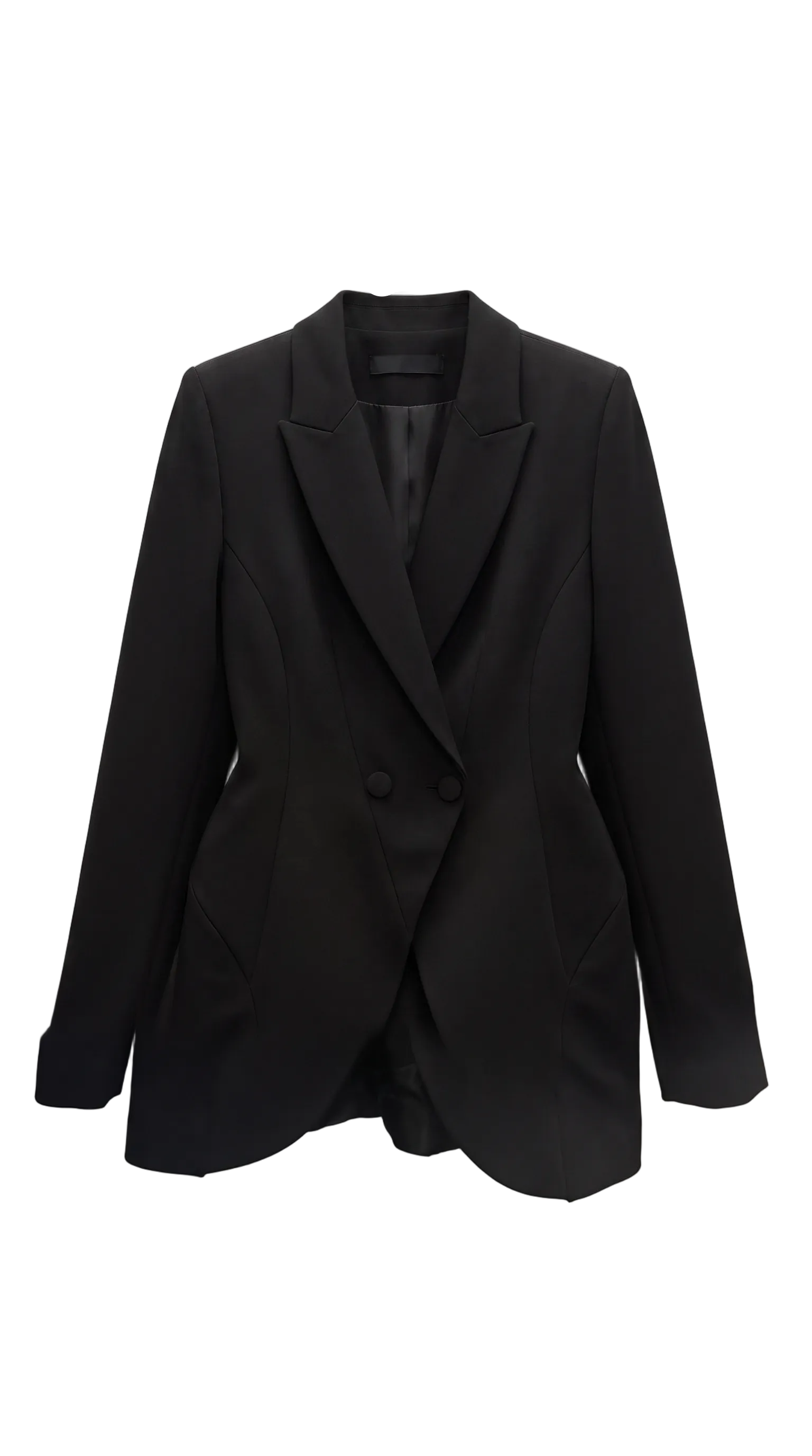 wide hips black blazer