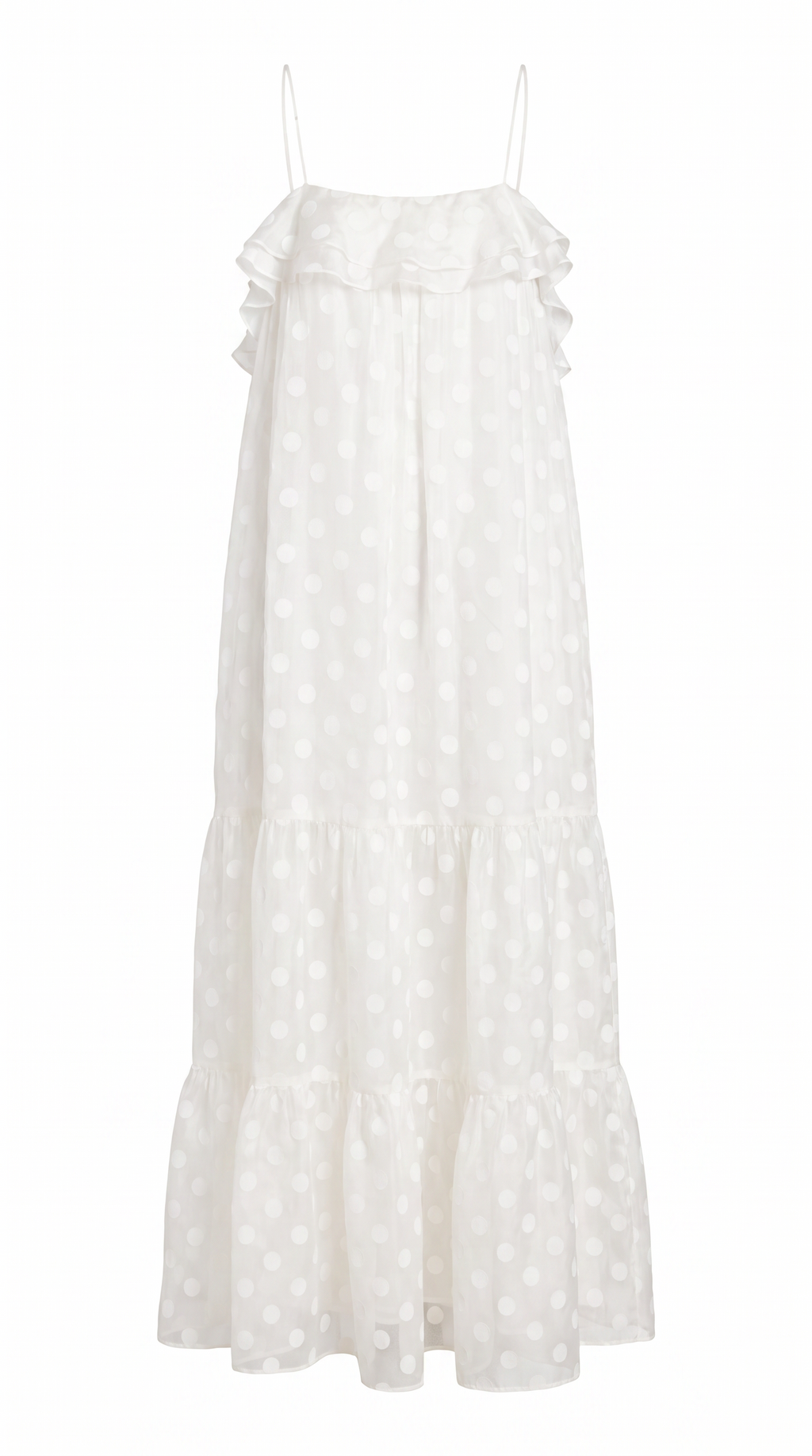 polka dot maxi dress