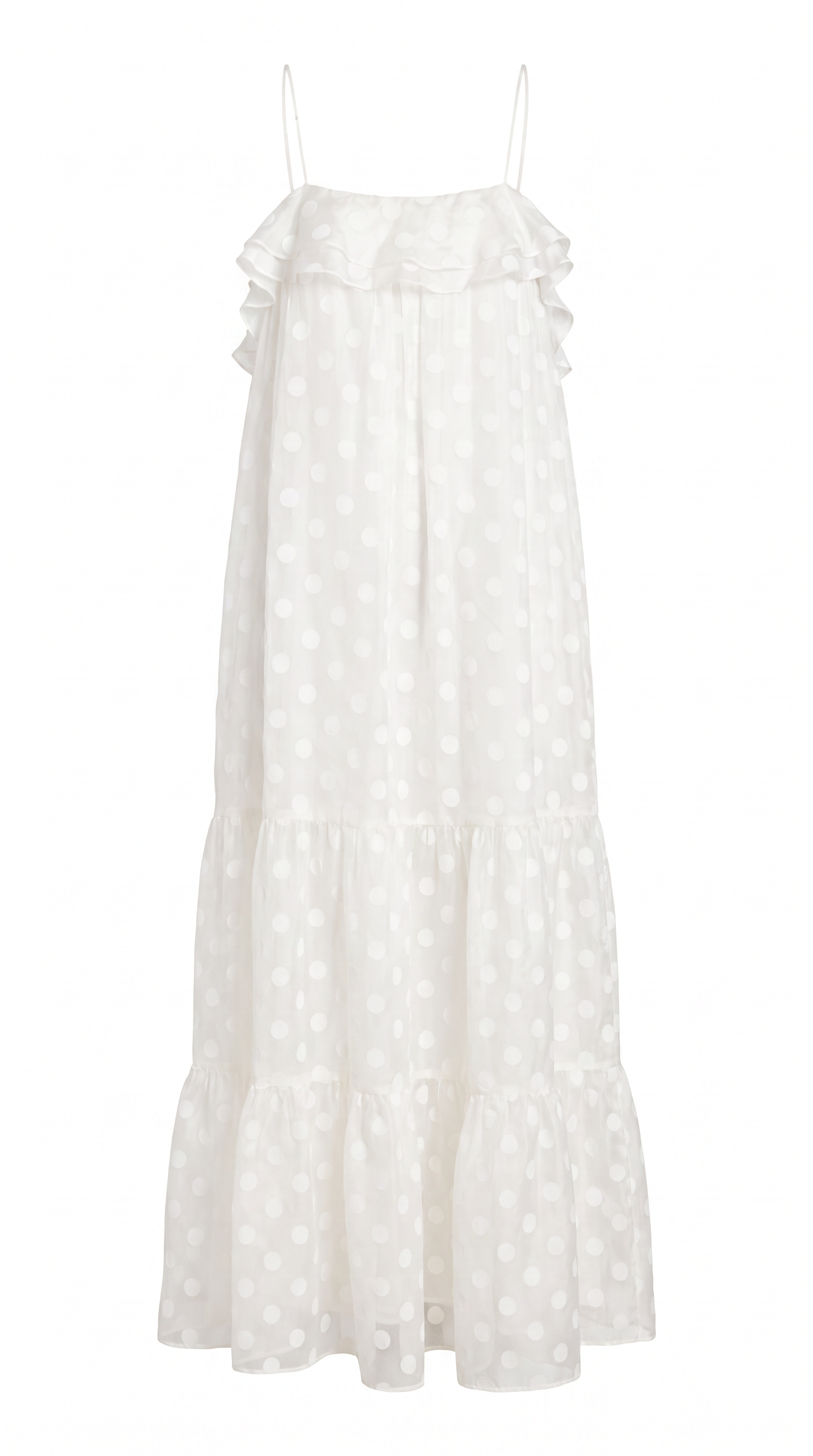 polka dot maxi dress