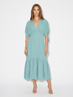 turquoise midi dress