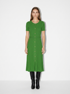 green maxi dress