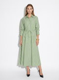 green striped maxi dress
