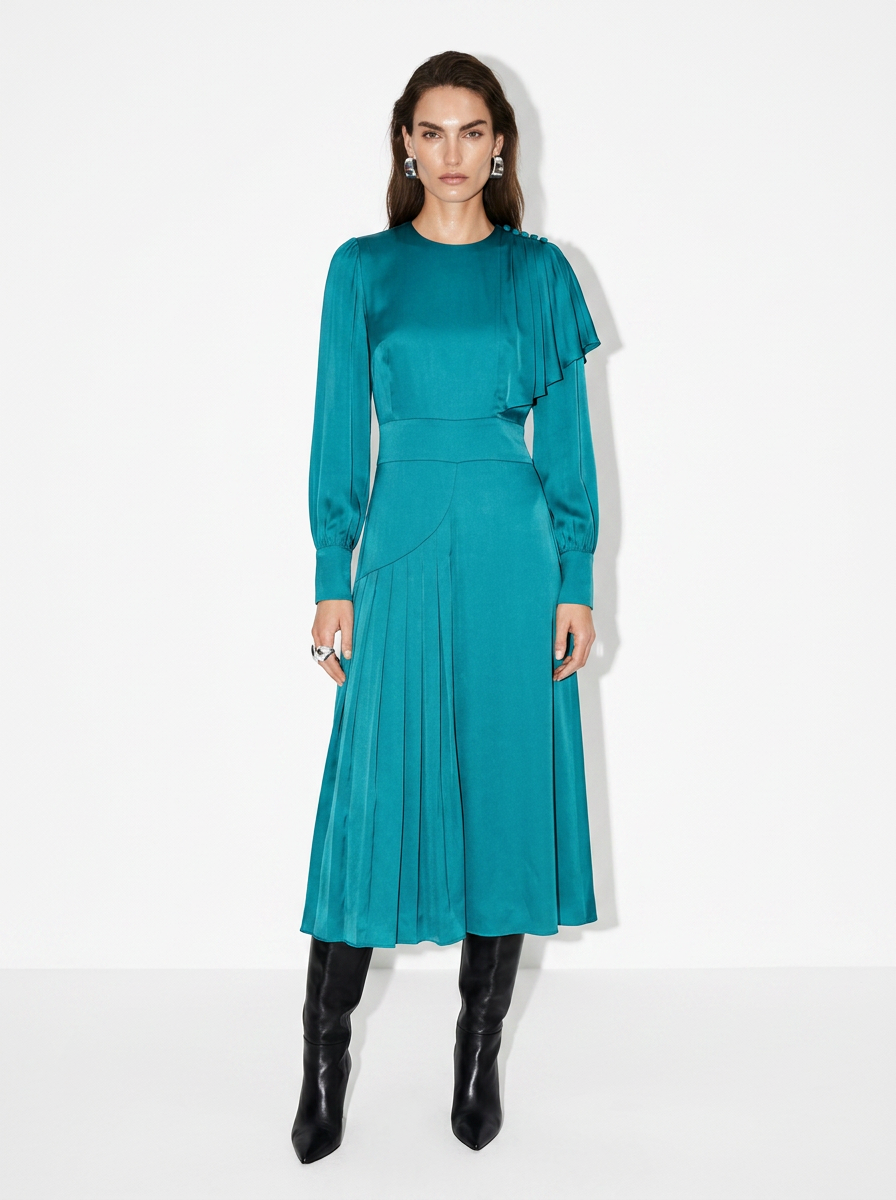 maxi silk dress