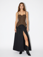 plaid corset