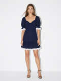 blue marine mini dress