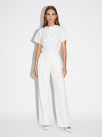 organza white pants
