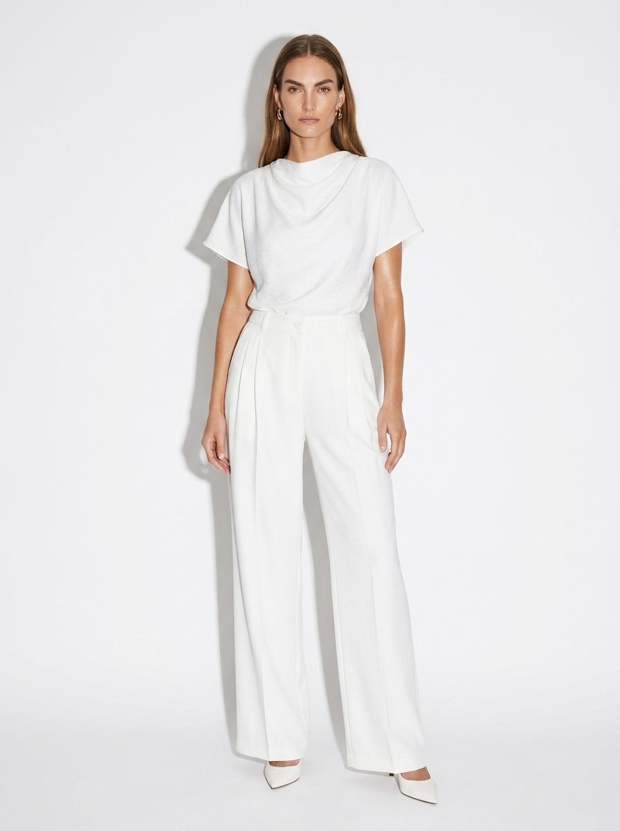 organza white pants