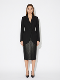wide hips black blazer