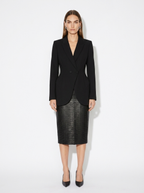 wide hips black blazer