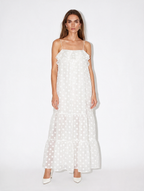polka dot maxi dress