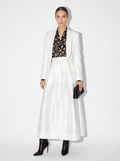 organza white maxi skirt
