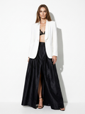 organza maxi black skirt